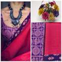 HEAVY KHADI SILK WITH DIGITAL PRINT SAREE thumb 10