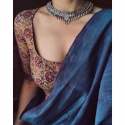 HEAVY KHADI SILK WITH DIGITAL PRINT SAREE thumb 14