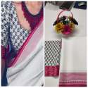 HEAVY KHADI SILK WITH DIGITAL PRINT SAREE thumb 4