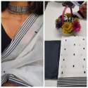 HEAVY KHADI SILK WITH DIGITAL PRINT SAREE thumb 7