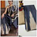 HEAVY KHADI SILK PRINTED SAREE thumb 12