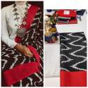 HEAVY KHADI SILK PRINTED SAREE thumb 4