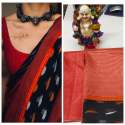 HEAVY KHADI SILK PRINTED SAREE thumb 7