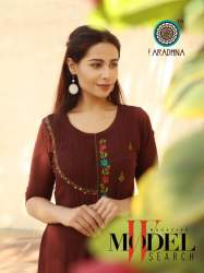 HEAVY RAYON GOWN WITH EMBROIDERY WORK 