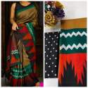 KHADI SILK DIGITAL PRINTED SAREE thumb 4