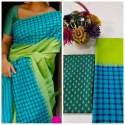 KHADI SILK DIGITAL PRINTED SAREE thumb 7