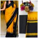 KHADI SILK DIGITAL PRINTED SAREE thumb 9