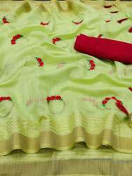 KOTA SILK SAREE WITH ZARI BORDER 