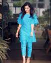 kurti-with-pant-set-cotton-kurti-with-moti-work