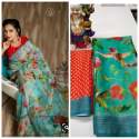  SOFT LINEN COTTON SILK DIGITAL PRINT SAREE  thumb 4