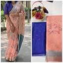 LINEN COTTON SILK DIGITAL PRINTED SAREE