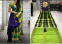 LINEN SAREE WITH DIGITAL PRINT WORK thumb 1