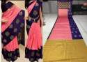 LINEN SAREE WITH DIGITAL PRINT WORK thumb 5