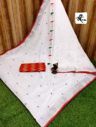 LINEN SAREE WITH HEAVY BORDER