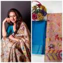  LINEN COTTON SILK DIGITAL PRINTED SAREE thumb 10