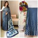  LINEN COTTON SILK DIGITAL PRINTED SAREE thumb 13