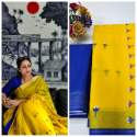  LINEN COTTON SILK DIGITAL PRINTED SAREE thumb 14