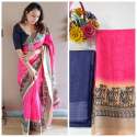  LINEN COTTON SILK DIGITAL PRINTED SAREE thumb 15