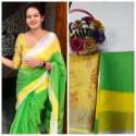  LINEN COTTON SILK DIGITAL PRINTED SAREE thumb 7