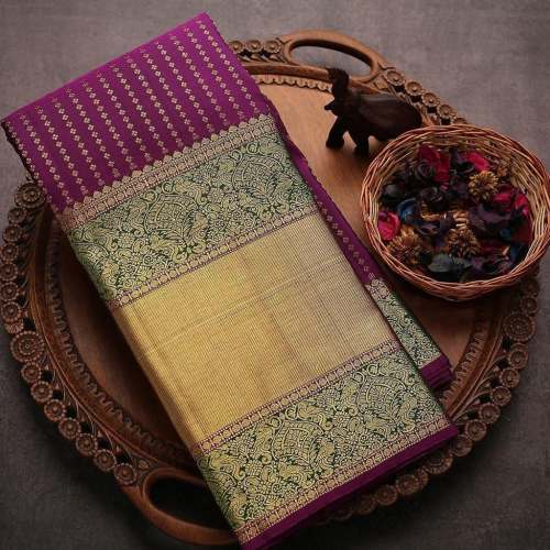 SOFT LICHI SILK WITH JACQAUARD WORK SAREE