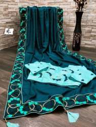 PURE DOLLA SILK SAREE WITH EMBROIDERY WORK 