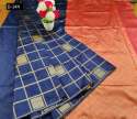 ROYAL BLUE SOFT SILK SAREE thumb 2