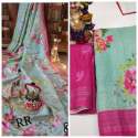 SOFT LINEN COTTON SILK SAREE thumb 1