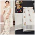 SOFT LINEN COTTON SILK SAREE thumb 11
