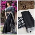 SOFT LINEN COTTON SILK SAREE thumb 12