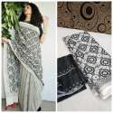 SOFT LINEN COTTON SILK SAREE thumb 13