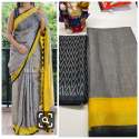 SOFT LINEN COTTON SILK SAREE thumb 6