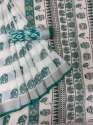 SOFT LINEN HATHI DESIGN PRINTED SAREE