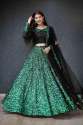 VELVET LEHNGA CHOLI WITH DUPPATTA thumb 1