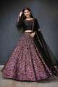 VELVET LEHNGA CHOLI WITH DUPPATTA thumb 2