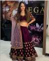 VELVET LEHNGA WITH HEAVY EMBROIDERY WORK thumb 1