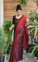 VELVET SILK BOTH SIDE WEARING SAREE  thumb 1