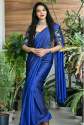 VELVET SILK BOTH SIDE WEARING SAREE  thumb 5