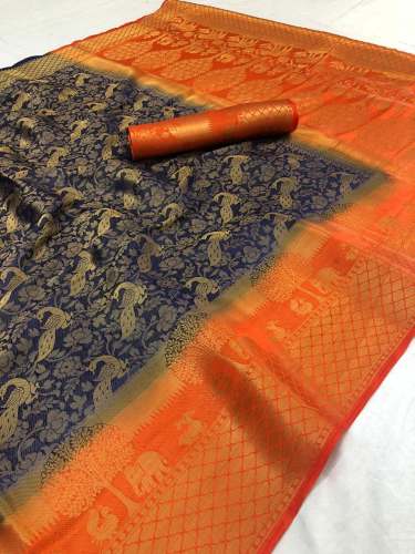 BABY ELEPHANT BANGALORI SOFT SILK RICH PALLU SAREE