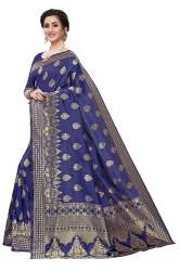 CANDLE TREE BANARASI COTTON JACQUARD PALLU SAREE 