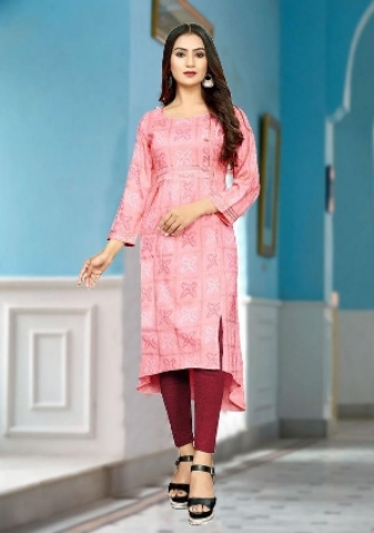 BANDHANI PRINTED GOWN TYPE KURTI 