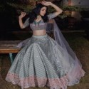 BANGALORI SATIN SILK LEHENGA CHOLI 