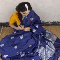 BEAUTIFUL LICHI SILK SAREE 