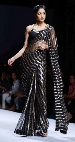 BOLLYWOOD STYLE BLACK SAREE 