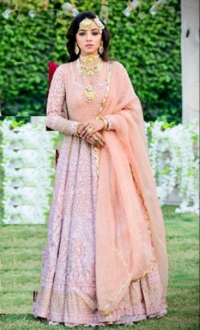 DESIGNER FULL WORK BRIDAL GOWN 