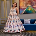 DESIGNER GORGETTE PRINTED GOWN COLLECTION  thumb 1
