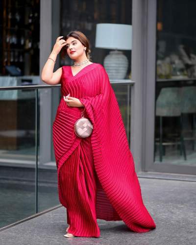 Designer gorgette saree colllection