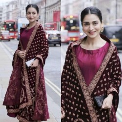 DESIGNER GOWN WITH HEAVY EMBRODERY WORK DUPATTA 