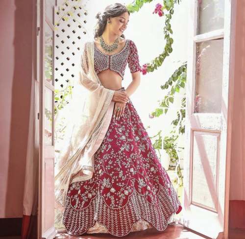 DESIGNER LEHENGA CHOLI WITH HEAVY EMBROIDERY WORK
