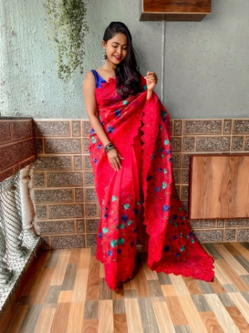 DESIGNER ORGANZA SAREE COLLECTION 