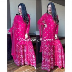 Designer Party Ware Kurti Sarara 